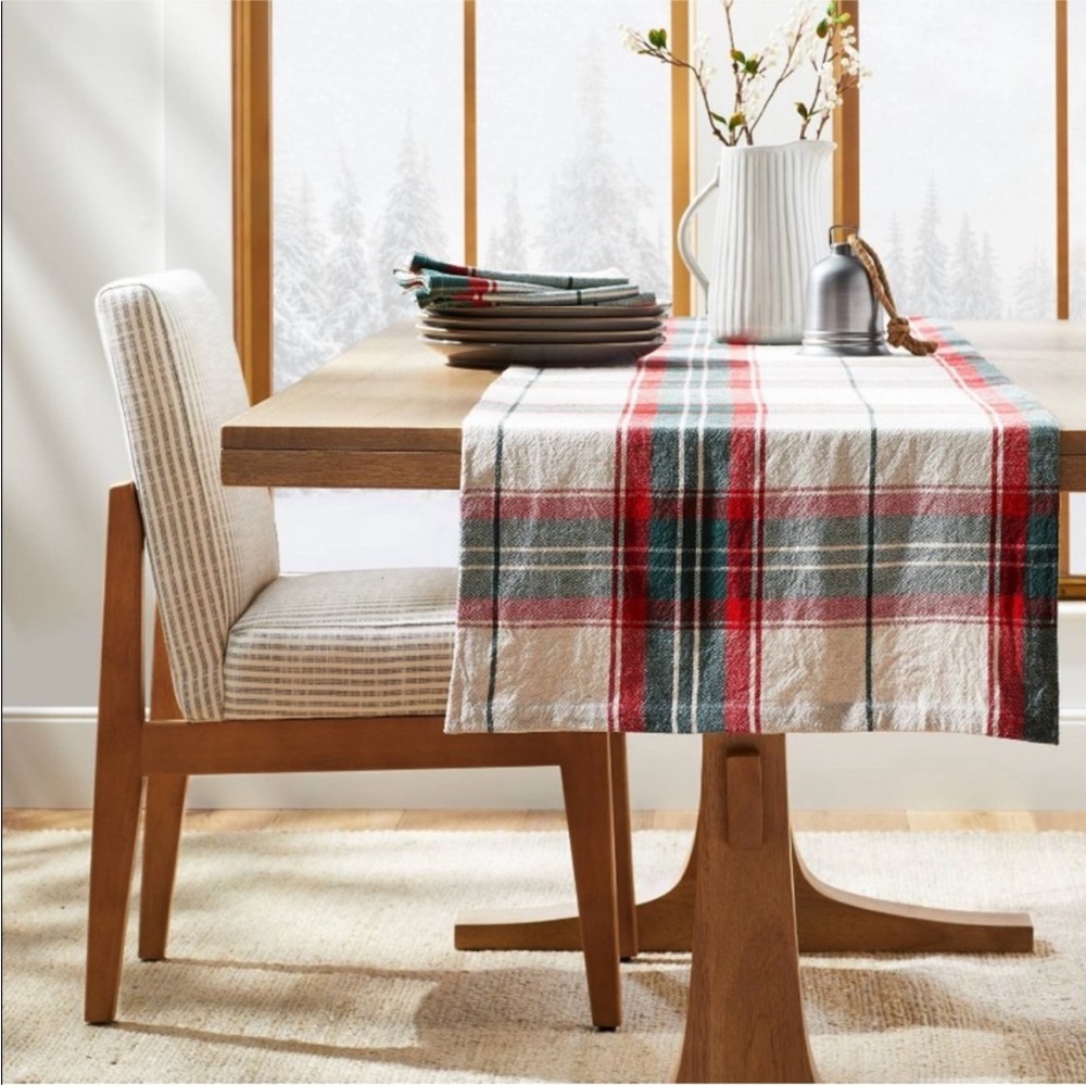 Holiday Plaid Table Runner Red/Green - Hearth & Hand with Magnolia 2023